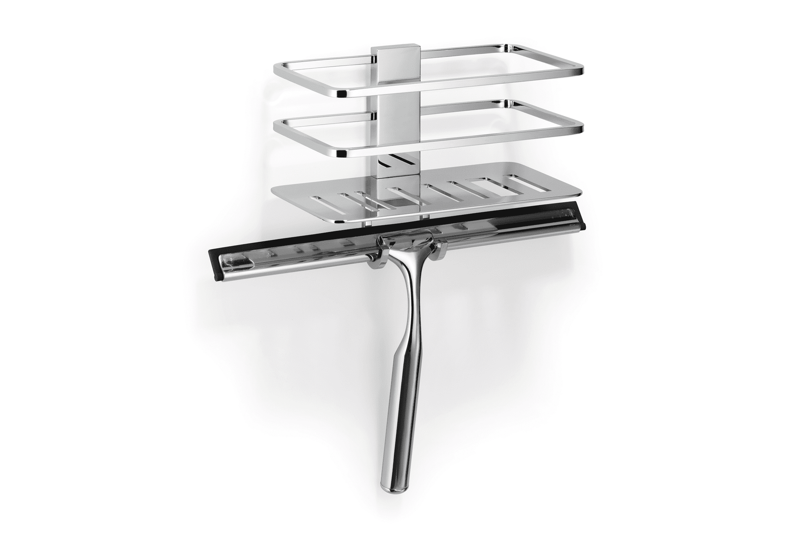 Giese Piano Duschkorb 30762 Chrom mit Haken und Wischer