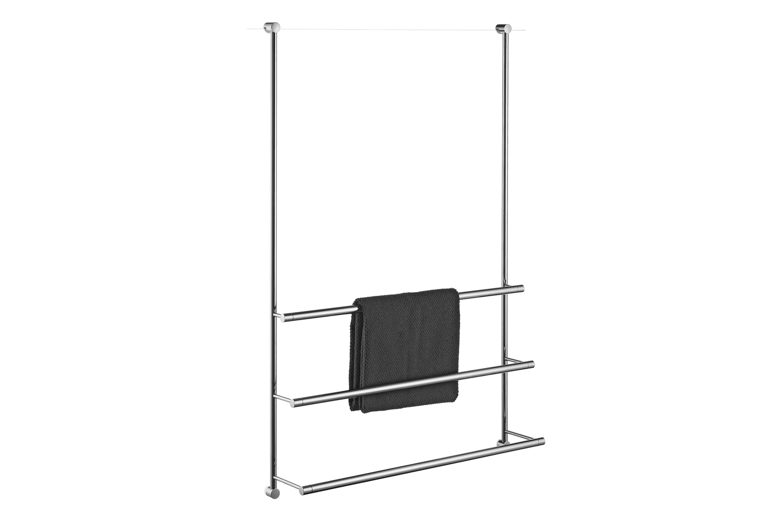 Giese Server Handtuchhalter 3-fach Chrom für die Glaswand, 650 mm