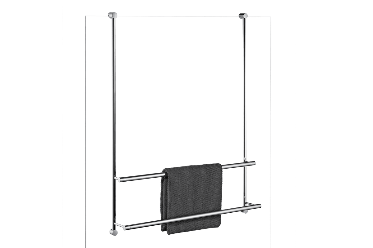 Giese Server Handtuchhalter 2-fach Chrom für die Glaswand, 500 mm