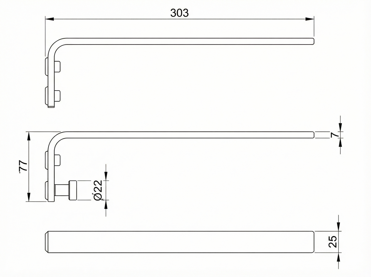 Giese Manufaktur Handtuchhalter „Universal“ – Zeitlose Eleganz &amp; Handwerkliche Perfektion