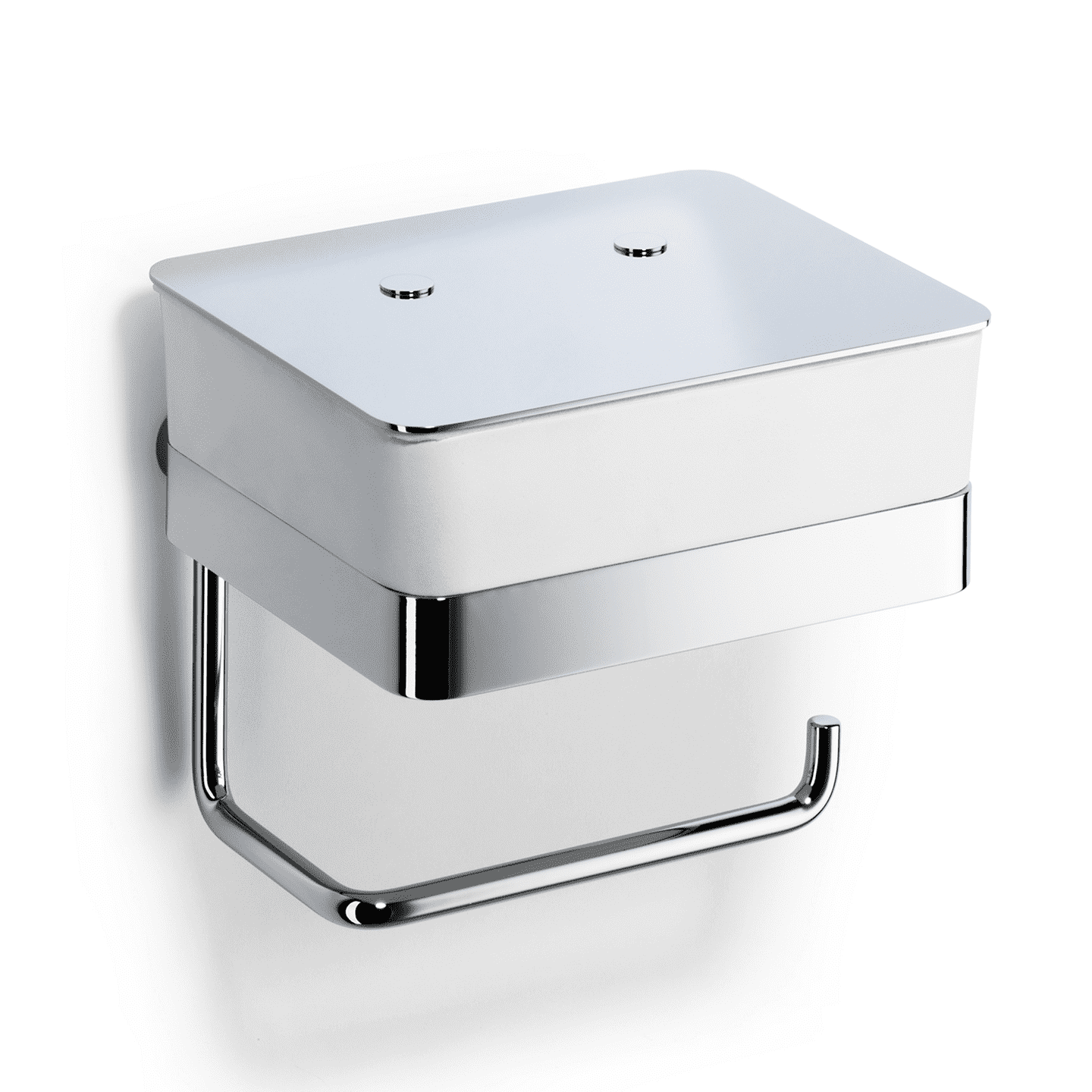 Giese WC-Duo Wandmodell mit Feuchtpapierbehälter und Papierhalter, Chrom, Art.Nr. 31770
