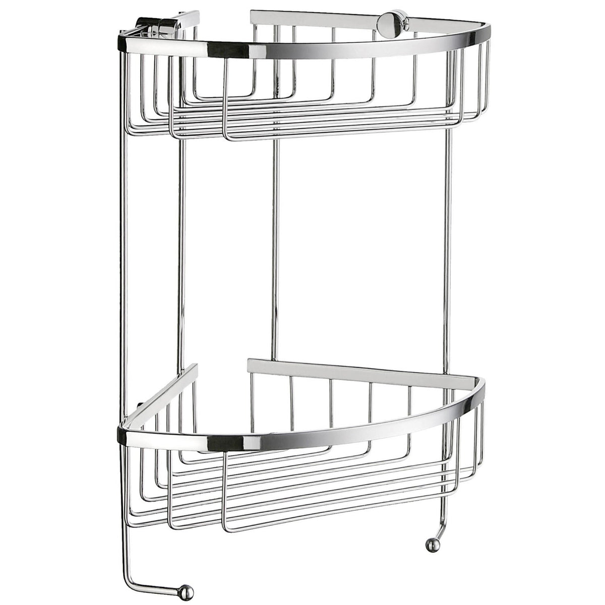 Smedbo Sideline Design Eckseifenkorb doppelt DK2031 Chrom poliert