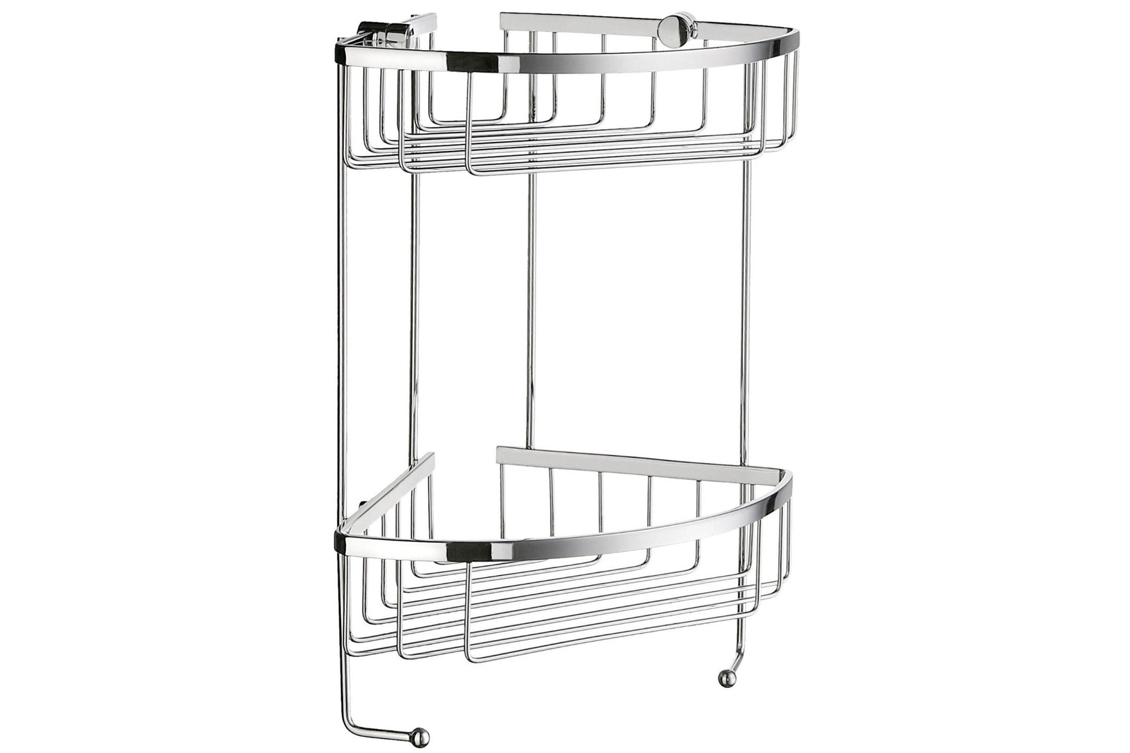 Smedbo Sideline Design Eckseifenkorb doppelt DK2031 Chrom poliert