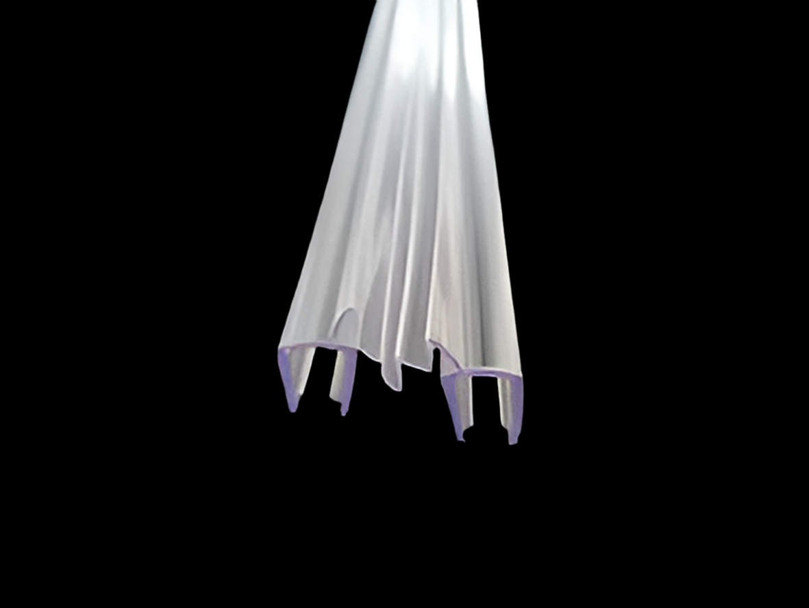 Verbindungsdichtung aufsteckbar Glas-Glas mit langer Lippe – Für 6 oder 8 mm Glas – Art.Nr. 006A