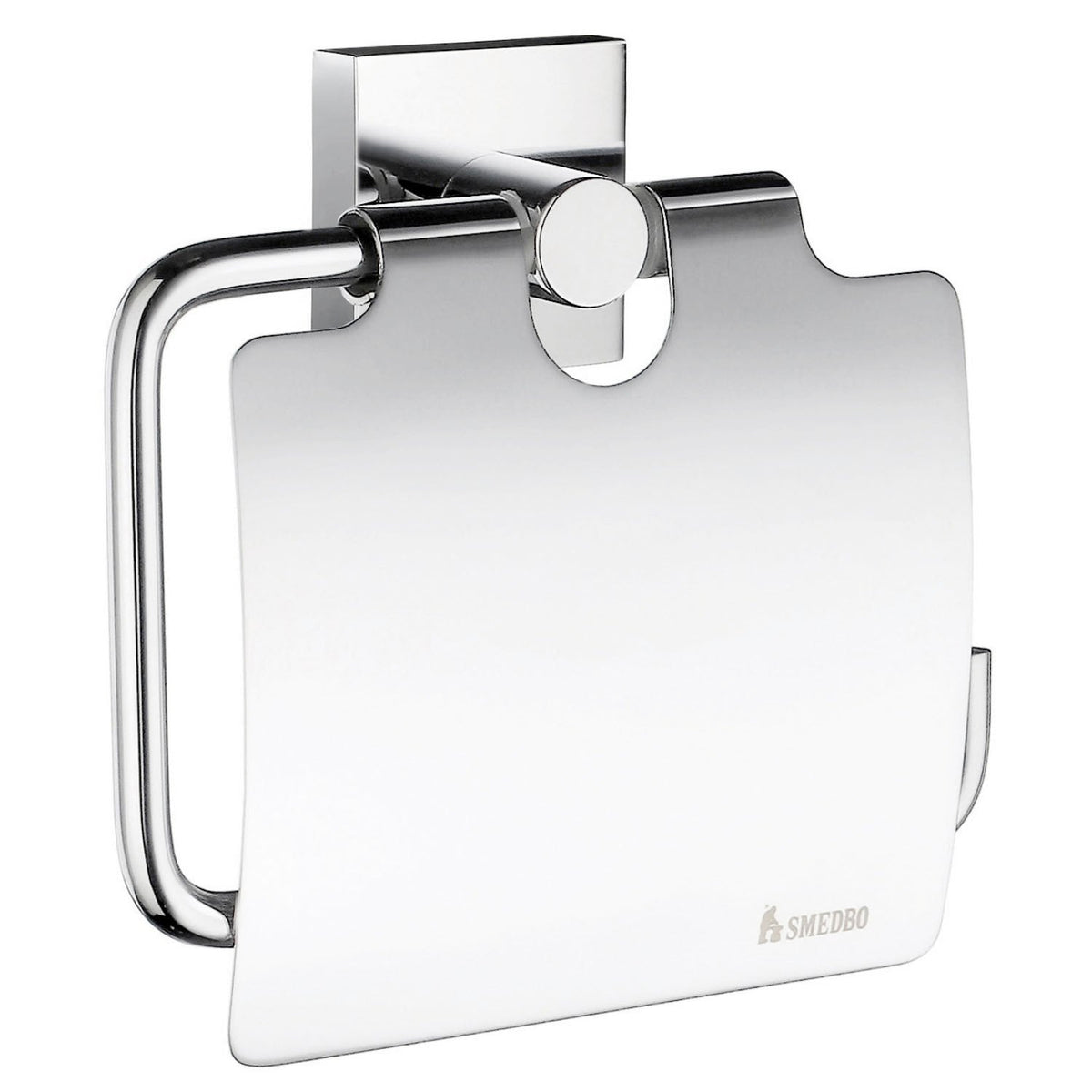 HOUSE Toilettenpapierhalter mit Deckel, Oberfläche Chrom poliert