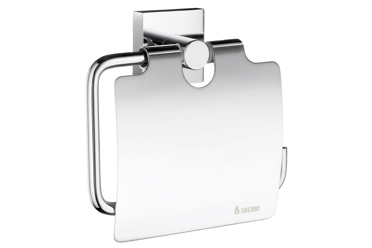 HOUSE Toilettenpapierhalter mit Deckel, Oberfläche Chrom poliert