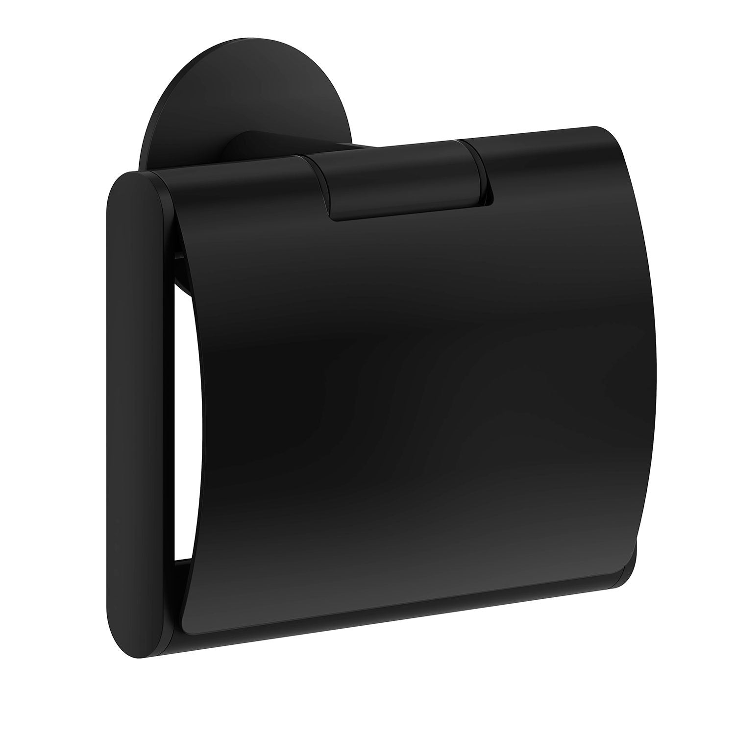 Smedbo DOT Toilettenpapierhalter mit Deckel Schwarz matt