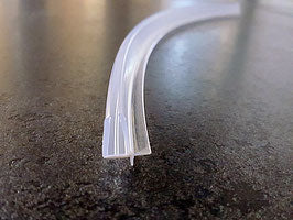 Gebogene Dusch-Türdichtung für 2-flg. Viertelkreisduschen – Für 4 oder 5 mm Glas – 1 Paar (2-tlg.) – Art.Nr. 4269G