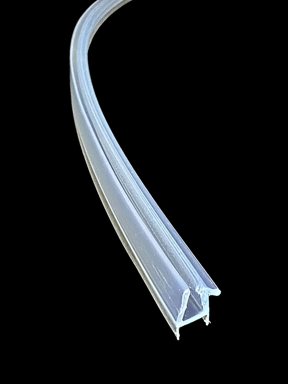 Gebogene Dusch-Türdichtung für Viertelkreisduschen – Für 5 oder 6 mm Glas – Art.Nr. 4269-G86