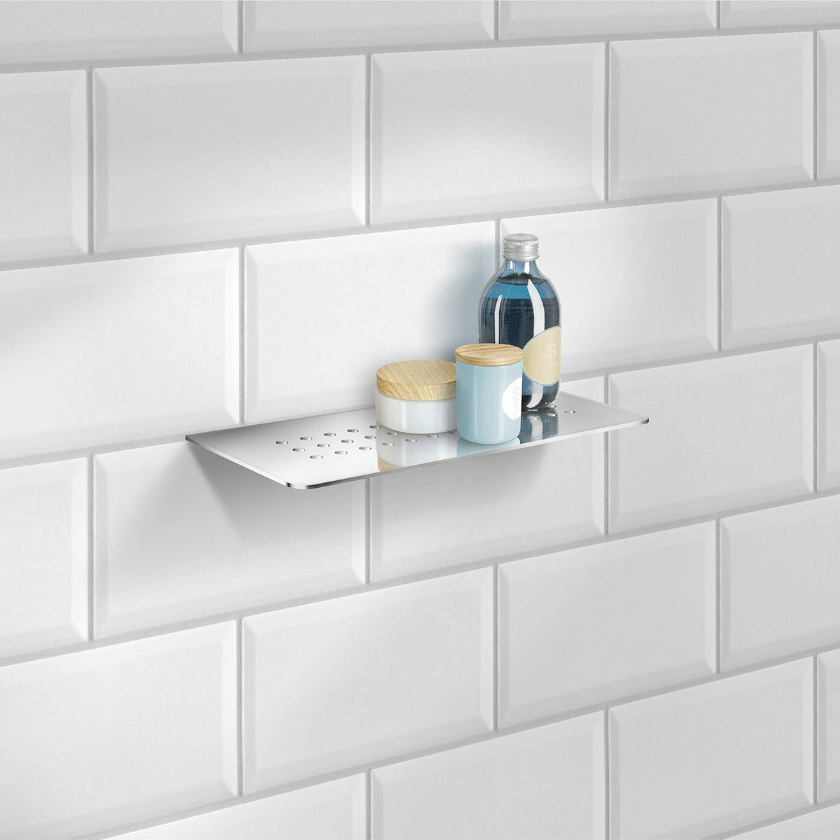 Smedbo Sideline Regal Löcher Edelstahl Lifestyle