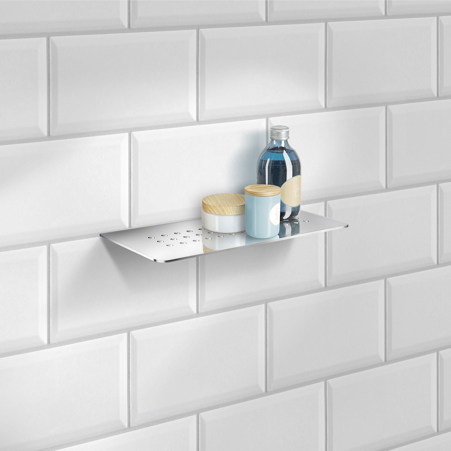 Smedbo Sideline Regal Löcher Edelstahl Lifestyle