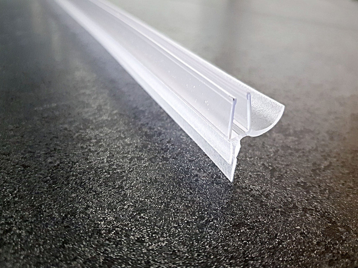 Sonderdichtung mit Abtropfleiste in Rinnenform und kürzbare Lippe – Für 5 mm Glas – Art.Nr. 4612