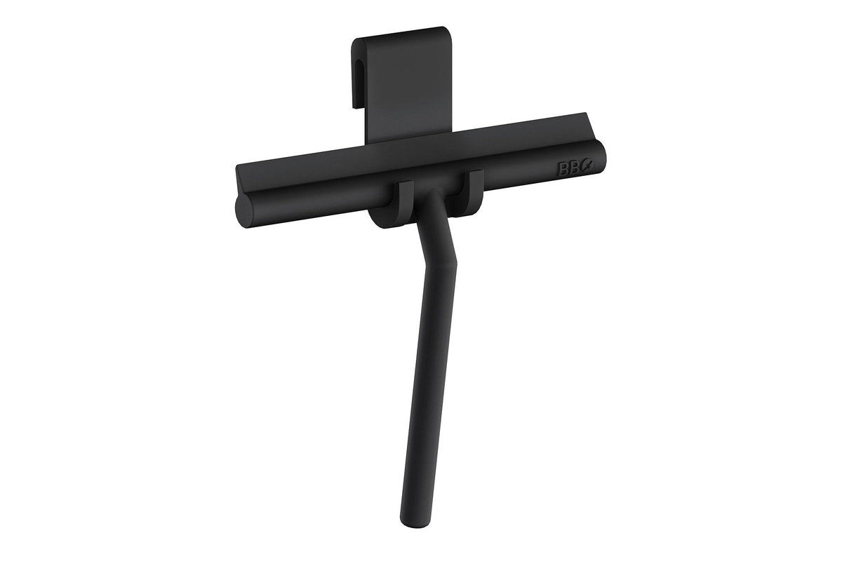 Duschabzieher mit Halter Schwarz