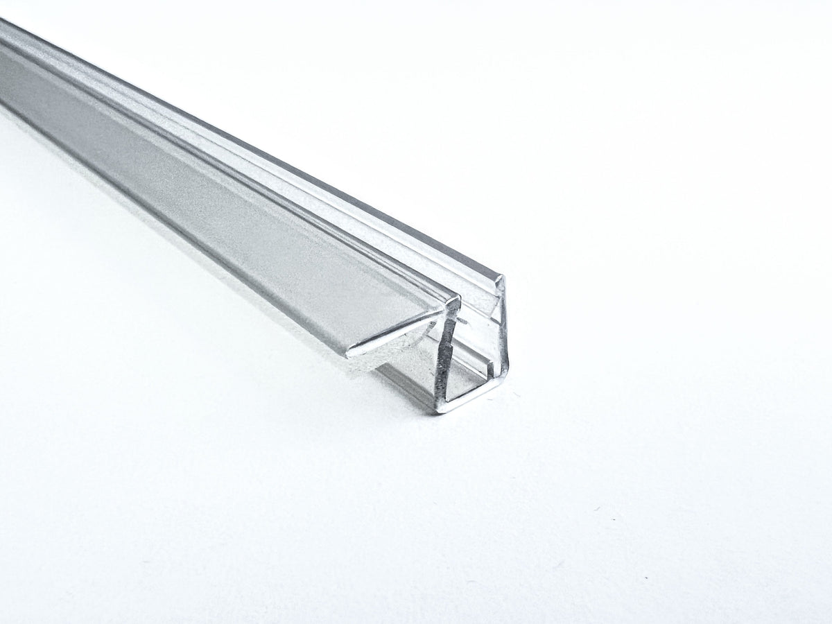 Tür-Anschlagdichtung Glas-Glas 90° – Für 6 oder 8 mm Glas, Lücken 14-16 mm – Art.Nr. 5050
