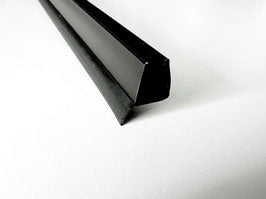 Schwarze Lippendichtung 135° für Scharnierseite der Fünfeckdusche – Für 6 oder 8 mm Glas universal – Art.Nr. 5071-B