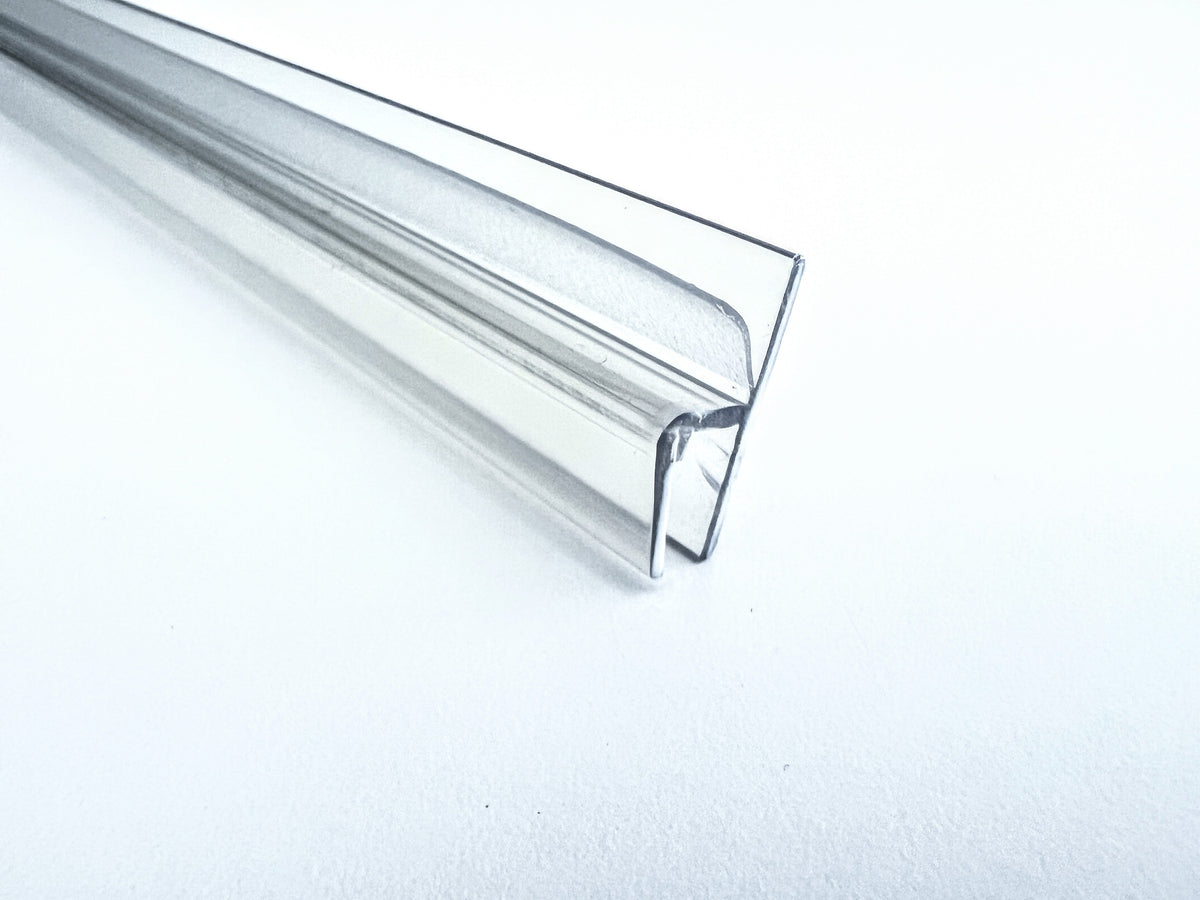 Anschlagdichtung 180° fluchtend mit Federspannung – Für 6, 8 oder 10 mm Glas – Art.Nr. 5080