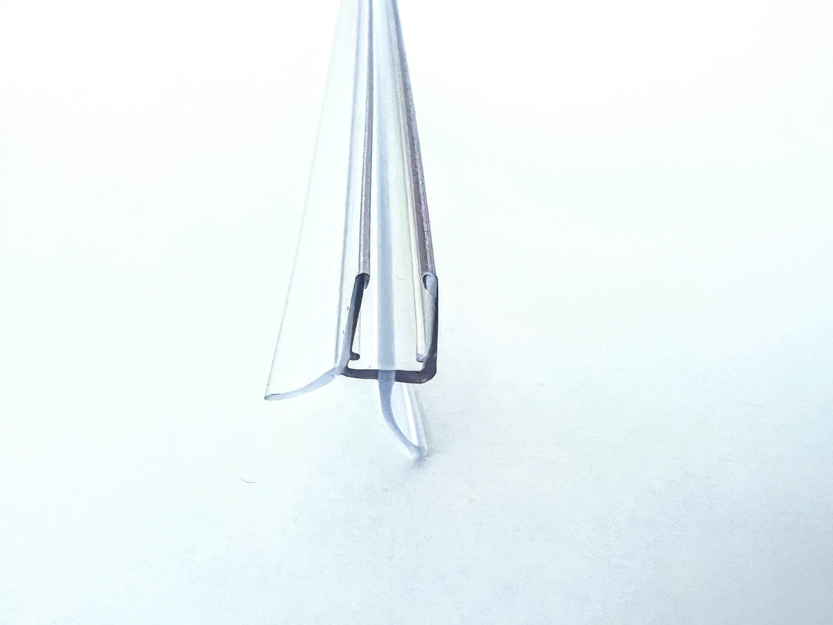 Schleiflippendichtung mit verstärkter Dichtlippe und Abtropfleiste – Für 6 oder 8 mm Glas – Art.Nr. 5101