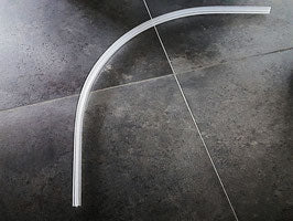 Gebogene Dusch-Türdichtung für Viertelkreis- und Halbkreisduschen – Für 6 oder 8 mm Glas – Art.Nr. 5101.550