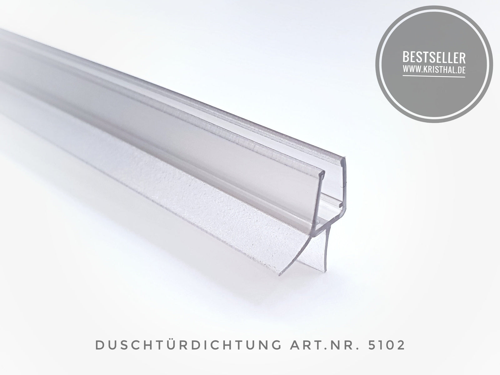 Schleif-Lippendichtung mit Abtropfleiste, für Lücken von 11 - 14 mm, Art.Nr. 5102