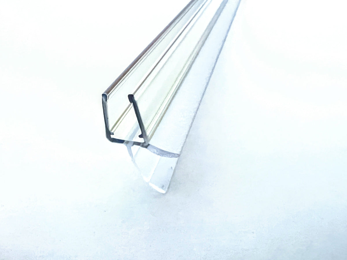 Duschdichtlippe mit kürzbarer Lippe bei 5 u. 15 mm u. Abtropfleiste, für Lücken von 18 - 22 mm, Art.Nr. 5104