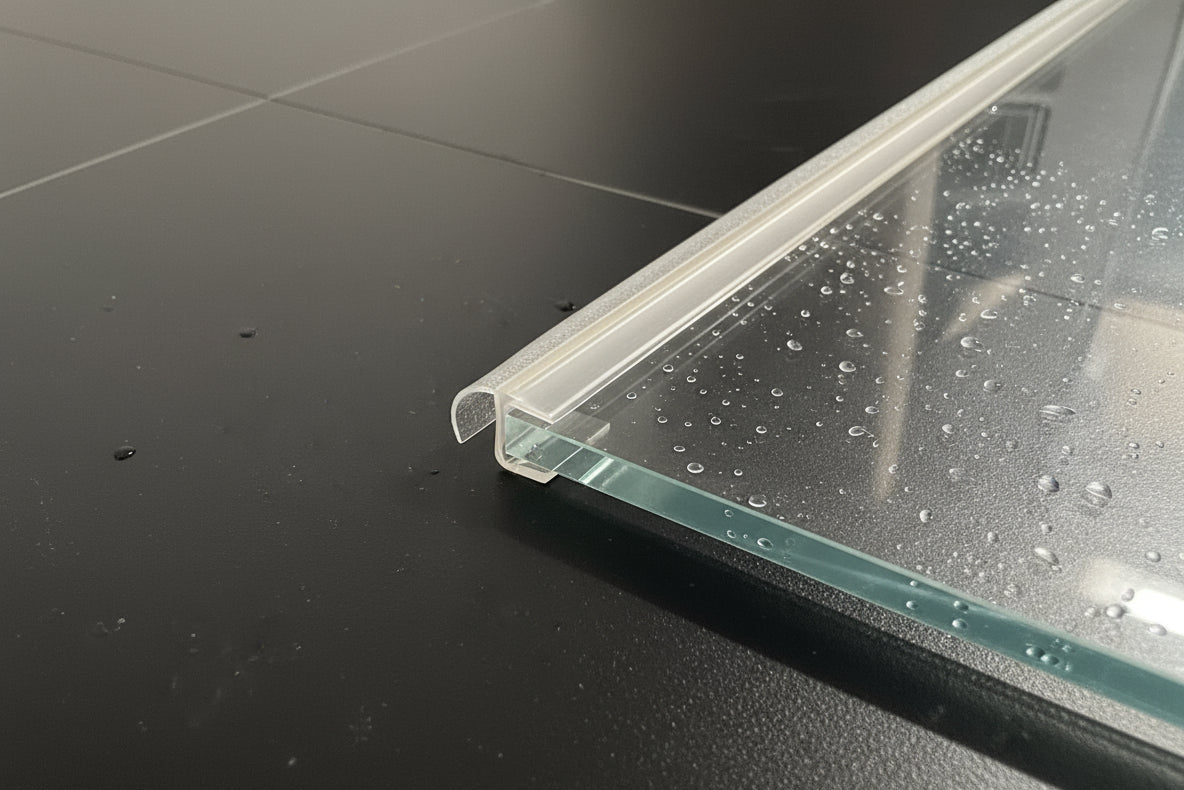 Spaltdichtung mit offener Ballondichtung – Für 6 oder 8 mm Glas, Lücken 2-6 mm, Art.Nr. 5120/5130