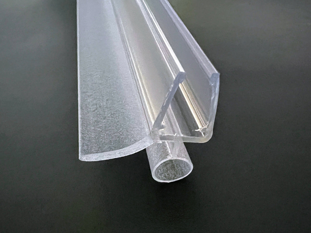 Gebogene Dusch-Türdichtung für Viertelkreis- und Halbkreisduschen – Für 6 oder 8 mm Glas – Art.Nr. 5141.550