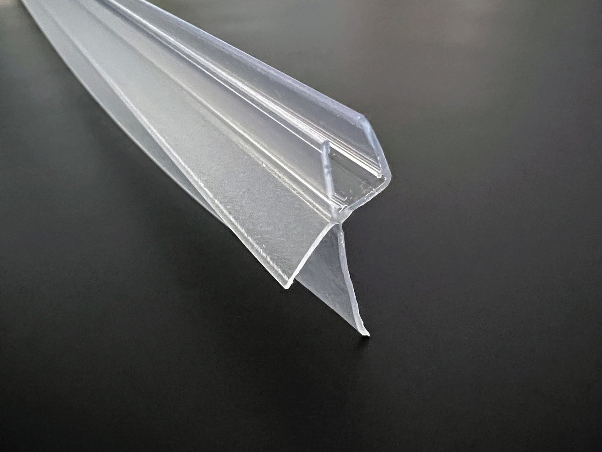 Bodendichtung für Duschtür unten mit anpassbarer 30 mm Lippe – Für 6 und 8 mm Glas – Art.Nr. 5160