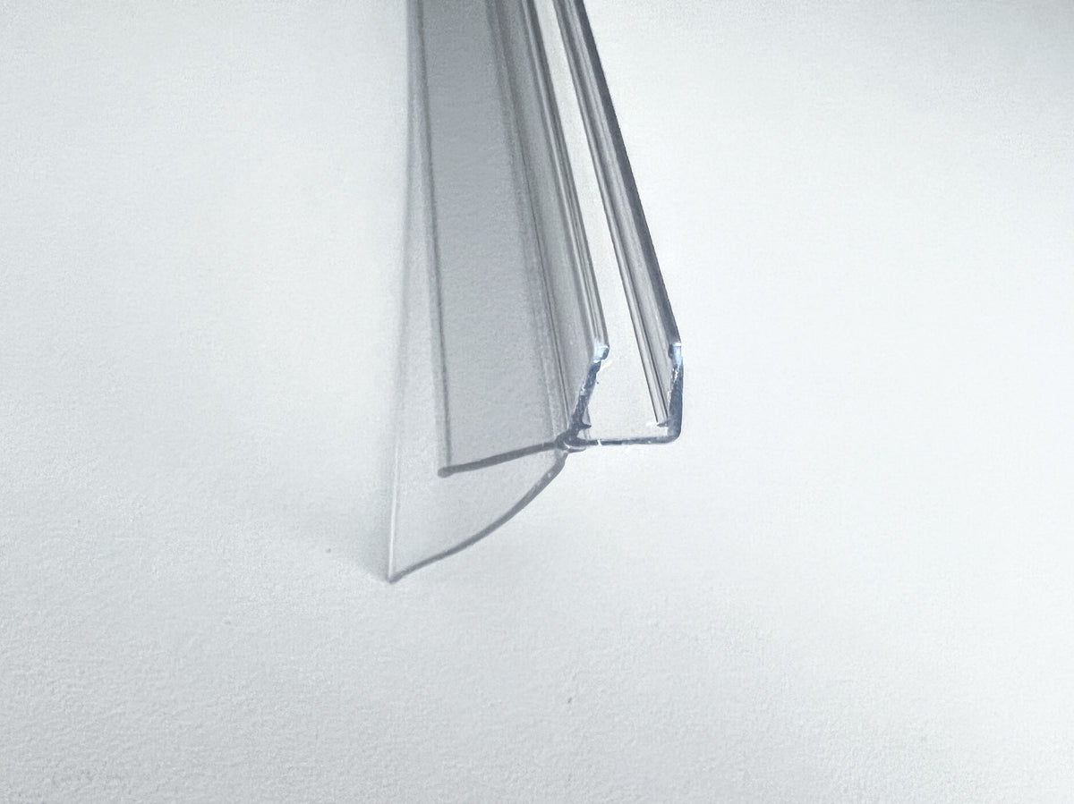 Bodendichtung für Duschtür unten mit anpassbarer 30 mm Lippe – Für 6 und 8 mm Glas – Art.Nr. 5160