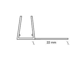 Überlappungsdichtung mit langer 90° Lippe – Für 6 oder 8 mm Glas, Lücken 19-22 mm – Art.Nr. 5240