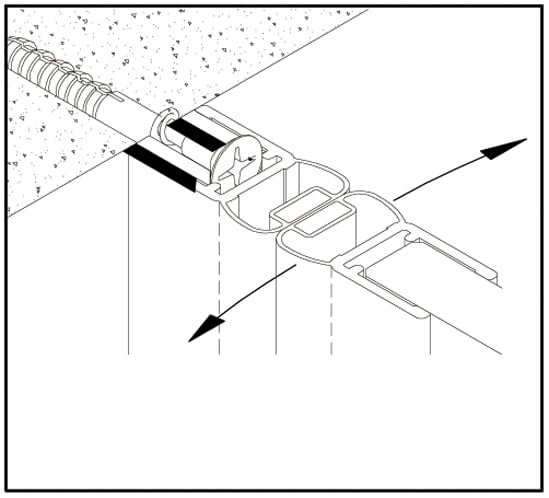 Trägerprofil 5281040 für Duschtürdichtungen – Aluminium Chrom glanz, vorgebohrt, 200 cm