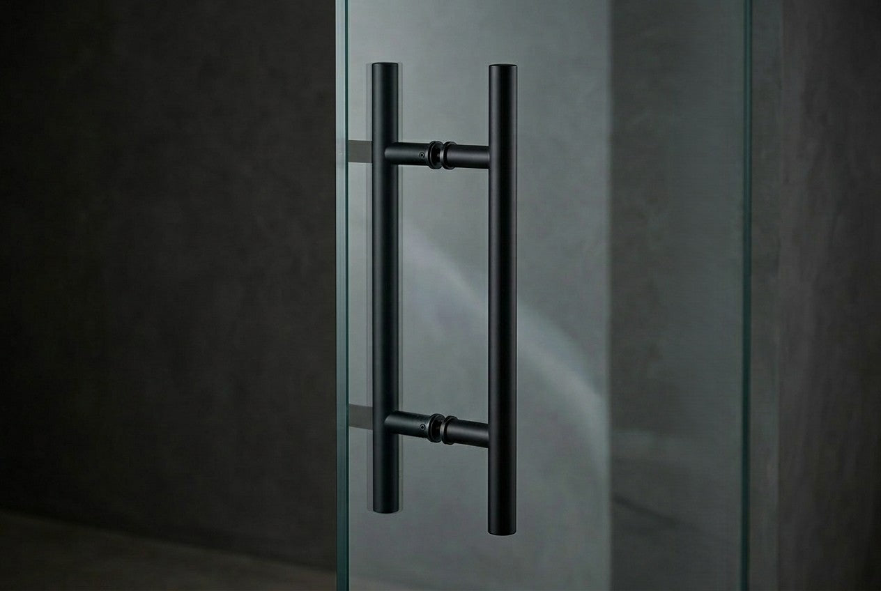 Griffstange 53 – Ø 19 mm V2A beidseitig, 8–40 mm Glas, 200 mm Lochabstand
