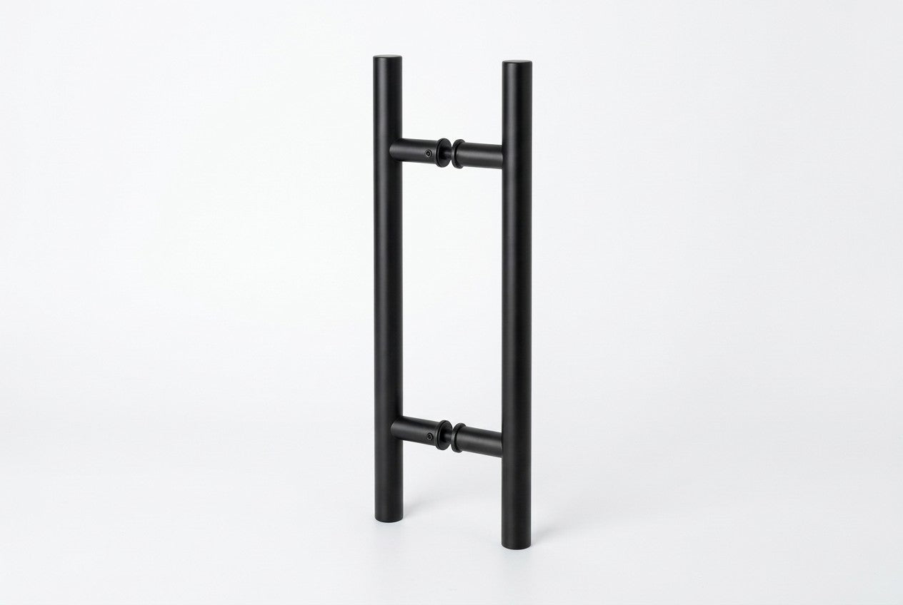 Griffstange 53 – Ø 19 mm V2A beidseitig, 8–40 mm Glas, 200 mm Lochabstand
