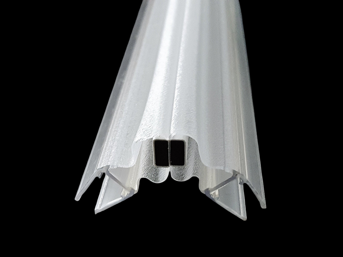 Flexible Magnetdichtung für alle Winkel – Für 6 oder 8 mm Glas – 1 Paar (2-tlg.) – Art.Nr. 8874