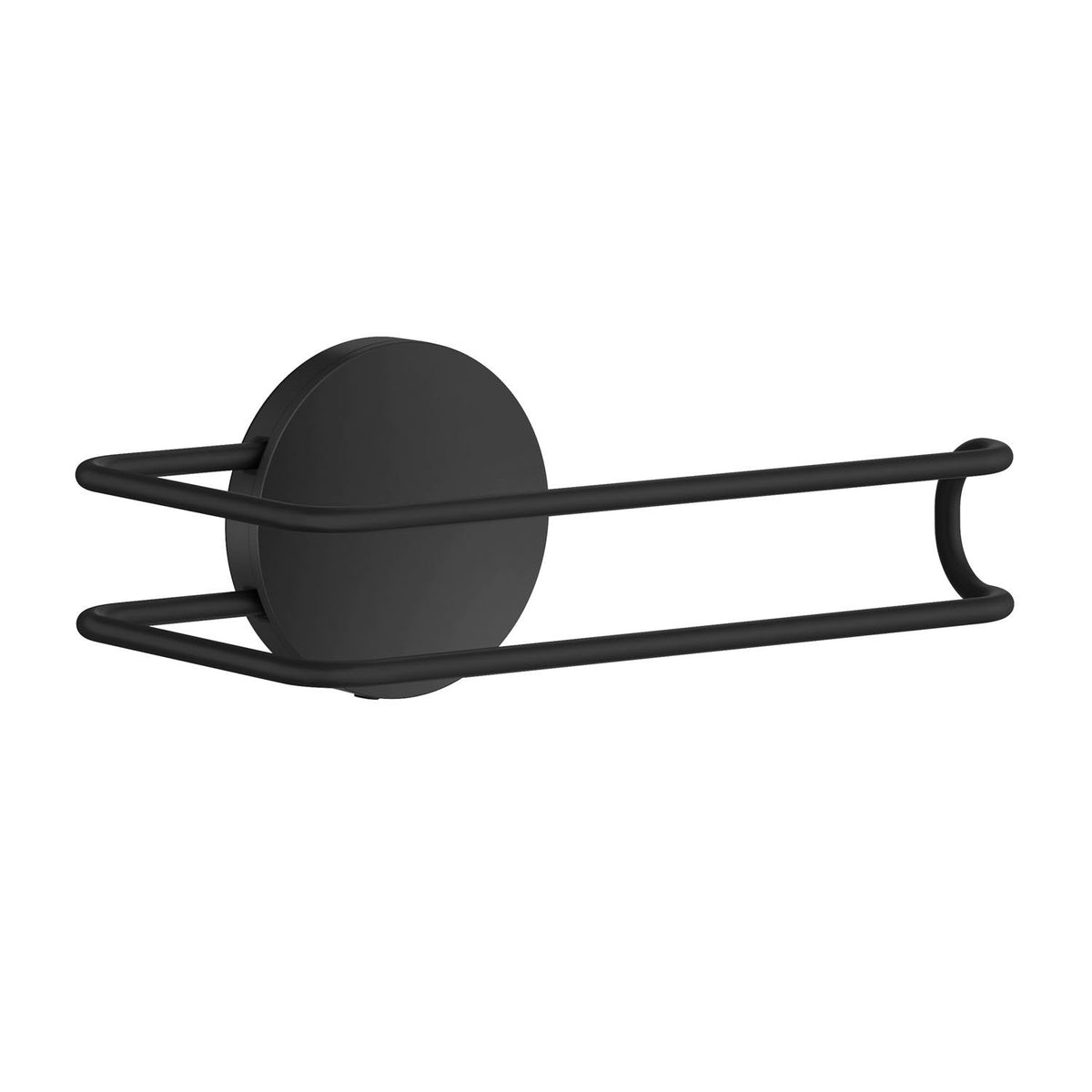 Selbstklebender Toilettenpapierhalter, Schwarz