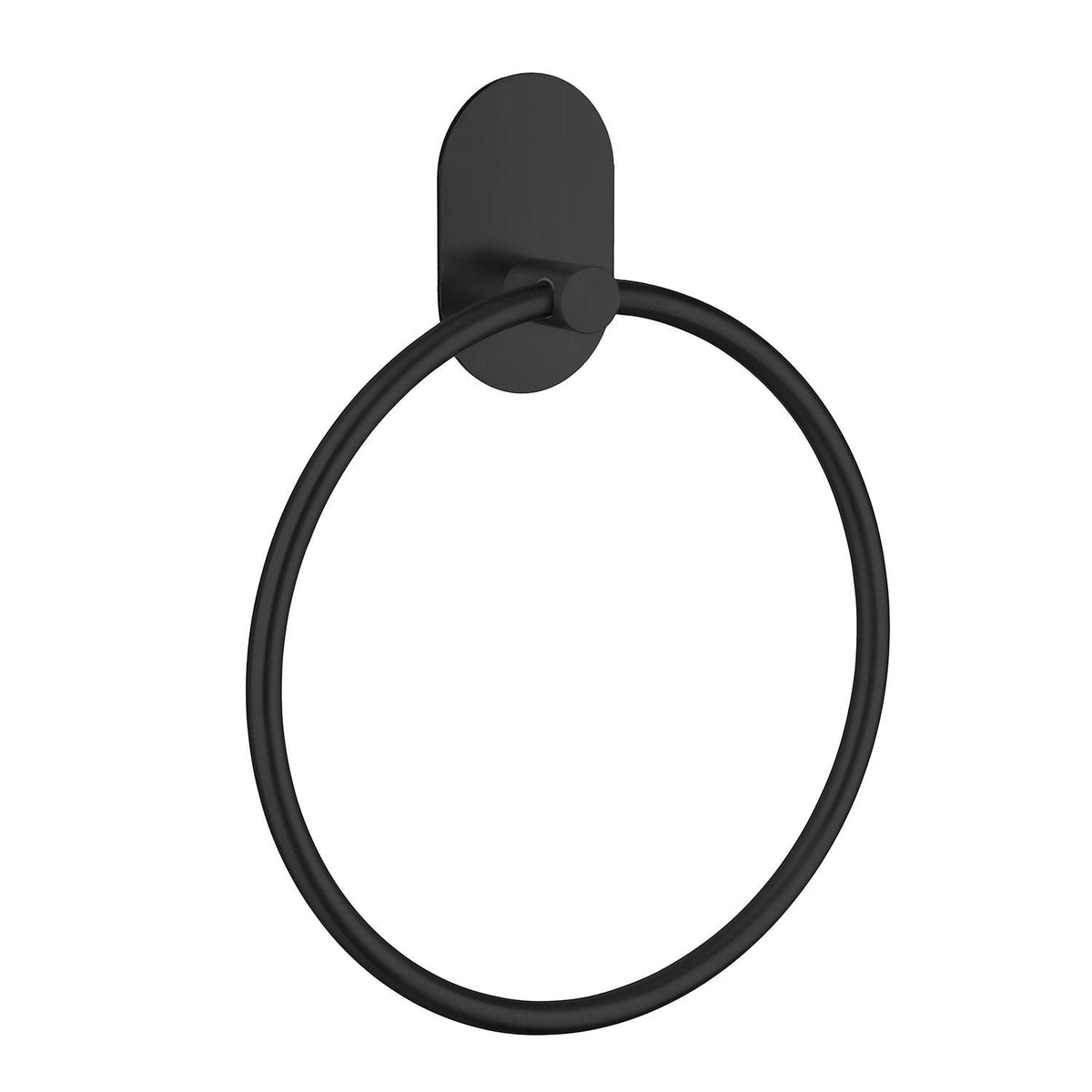 Selbstklebender Handtuchring, Schwarz