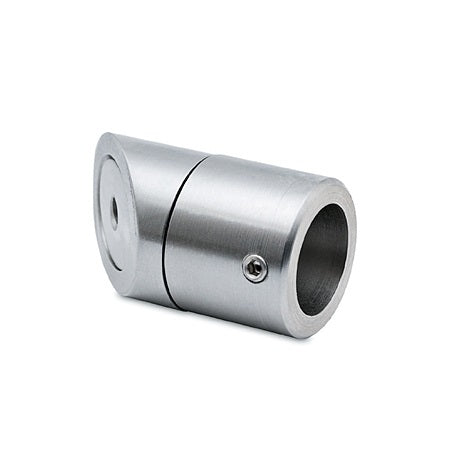 Stabistangen-Set Glas-Wand 45° – Edelstahl, 19 mm Rohr, 250 mm oder 1000 mm, für 6-10 mm Glas