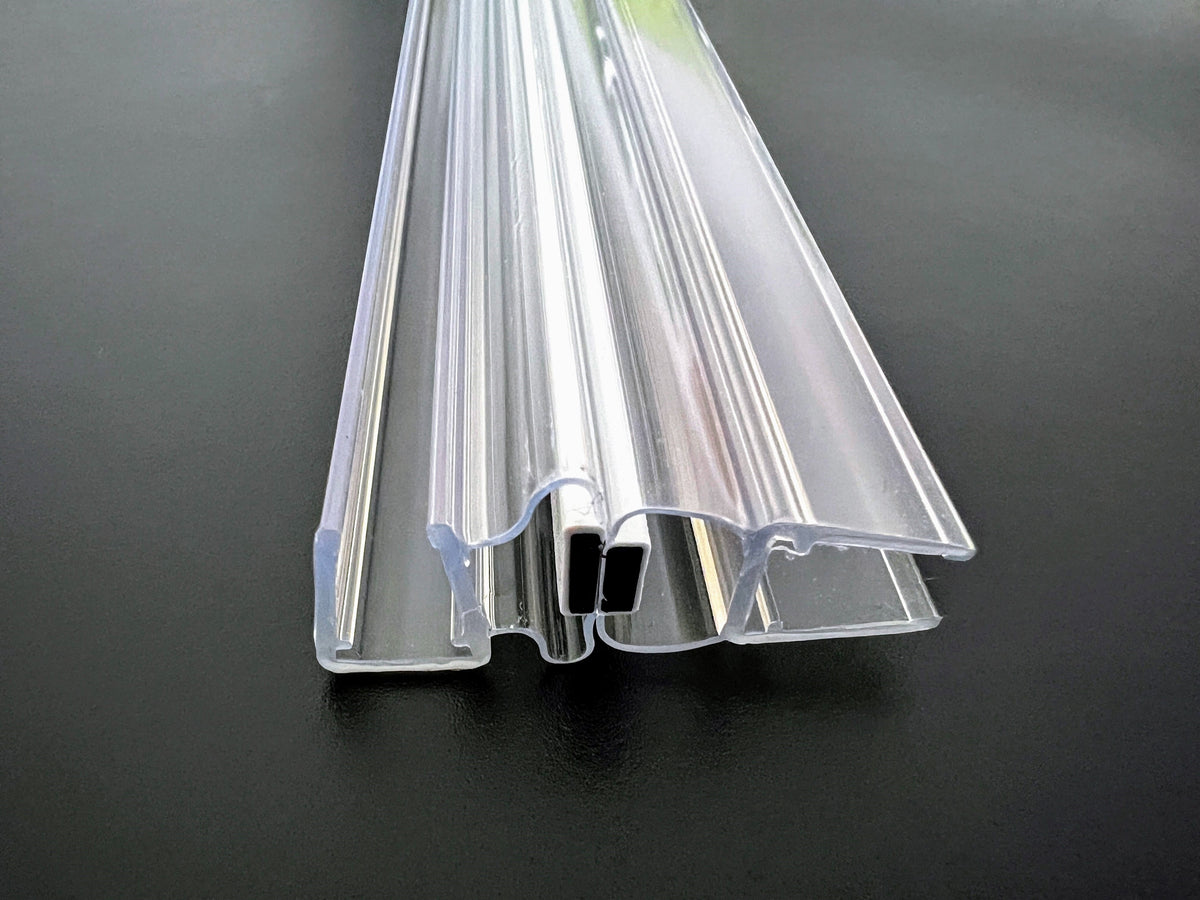 Duschtür-Dichtungs-Set 90° Ecke für Pendeltüren mit Ballondichtung, für Türen nach innen u. außen öffnend, Art.Nr. 5051604P