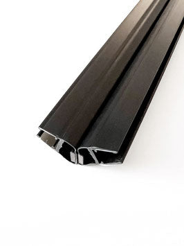 Schwarze Magnetdichtung 135° für Fünfeckduschen – Für 6 oder 8 mm Glas universal – 1 Paar (2-tlg.) – Art.Nr. 6052/6062-B