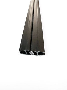 Schwarze Magnetdichtung 180° (2x 67,5°) – Für 6 oder 8 mm Glas universal – 1 Paar (2-tlg.) – Art.Nr. 6052(6062)-B