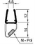 schwarze Tür-Magnetdichtung 180°, Art.Nr. 6072-B (6082-B)