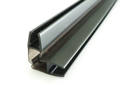 Schwarze Magnetdichtung 90° – Für 6 oder 8 mm Glas universal – 1 Paar (2-tlg.) – Art.Nr. 6072-B/6082-B