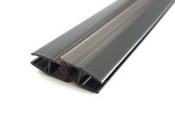 Schwarze Magnetdichtung 180° (2x 45°) – Für 6 oder 8 mm Glas universal – 1 Paar (2-tlg.) – Art.Nr. 6072-B/6082-B