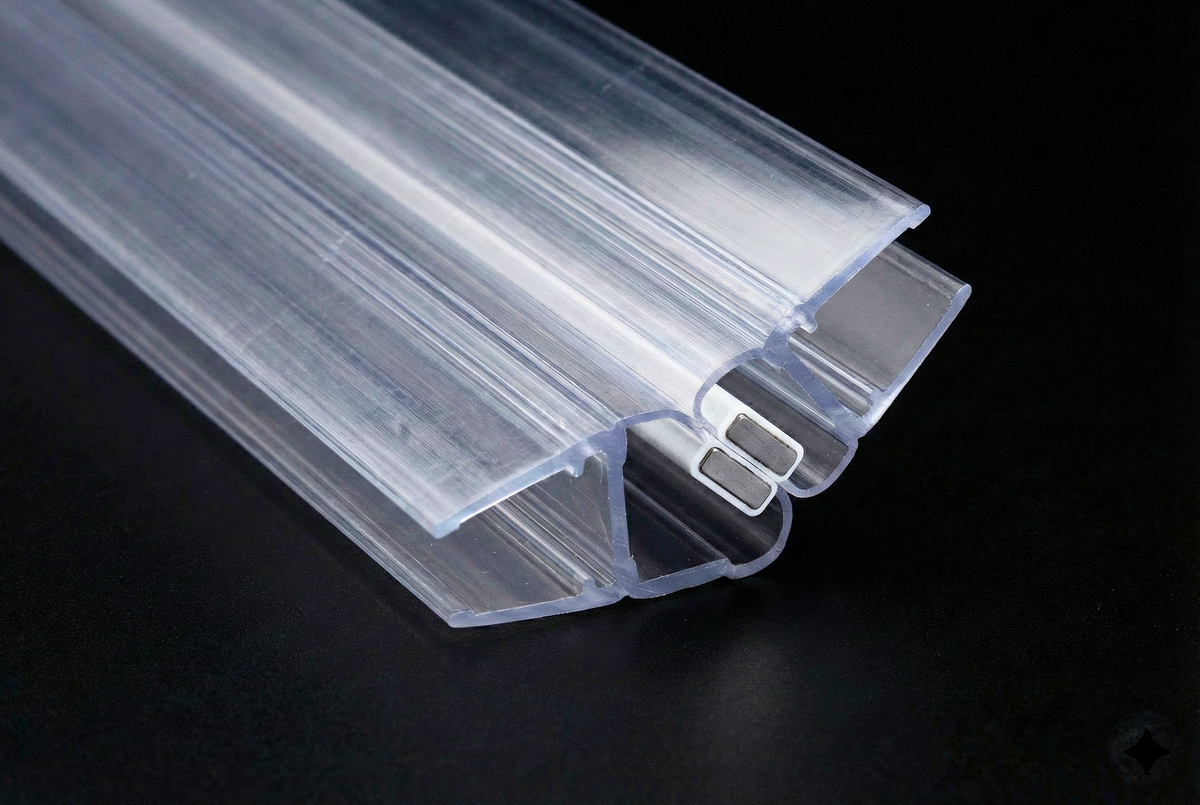 Magnetdichtungspaar 135° (1x45° + 1x90°) für Fünfeckduschen  – Für 6 oder 8 mm Glas – Art.Nr. 6092/6082