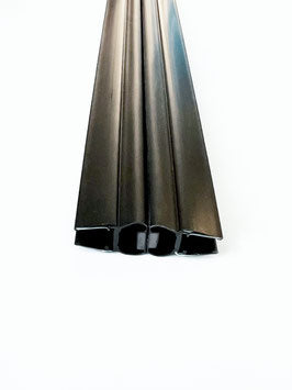 Schwarze Magnetdichtung 180° – Für 6 oder 8 mm Glas universal – 1 Paar (2-tlg.) – Art.Nr. 6092-B