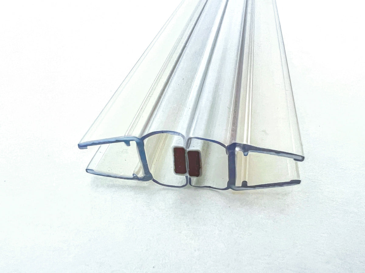 Magnetdichtungspaar 180° mit schmalem Magnetstreifen – Für 6, 8 oder 10 mm Glas – Art.Nr. 6092