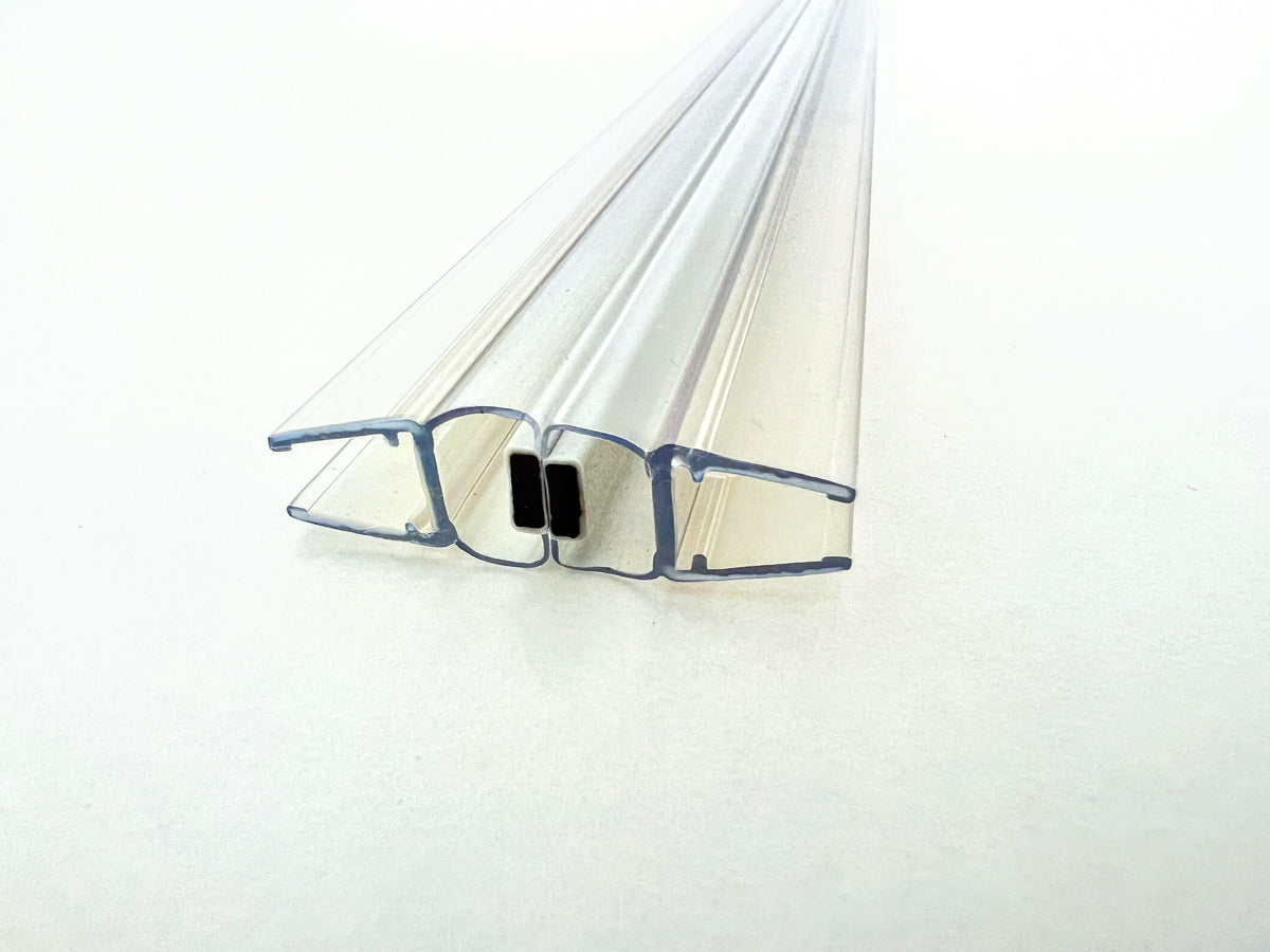 Magnetdichtungspaar 180° mit schmalem Magnetstreifen – Für 6, 8 oder 10 mm Glas – Art.Nr. 6092