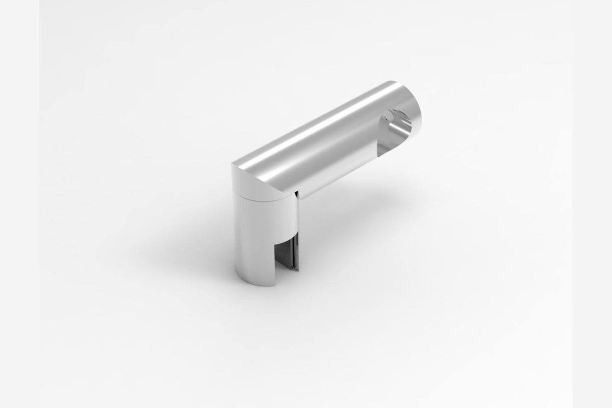 T-Verbinder, Edelstahl Ø 19 mm, 90°, für Glas-Glas-Glas-Konstruktionen, Art.Nr. SE19T