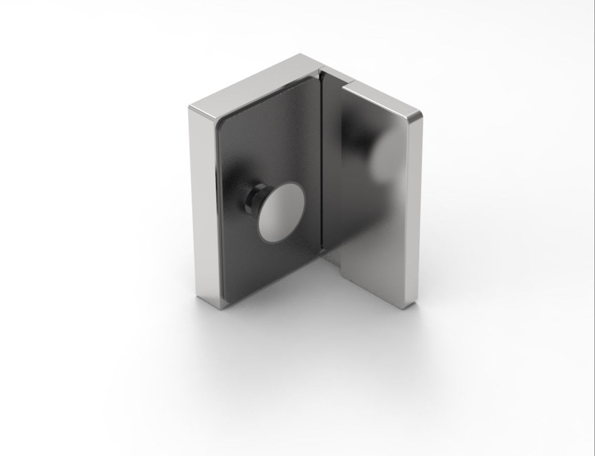 MURELLO Wandverbinder 90° Glas-Wand Chrom