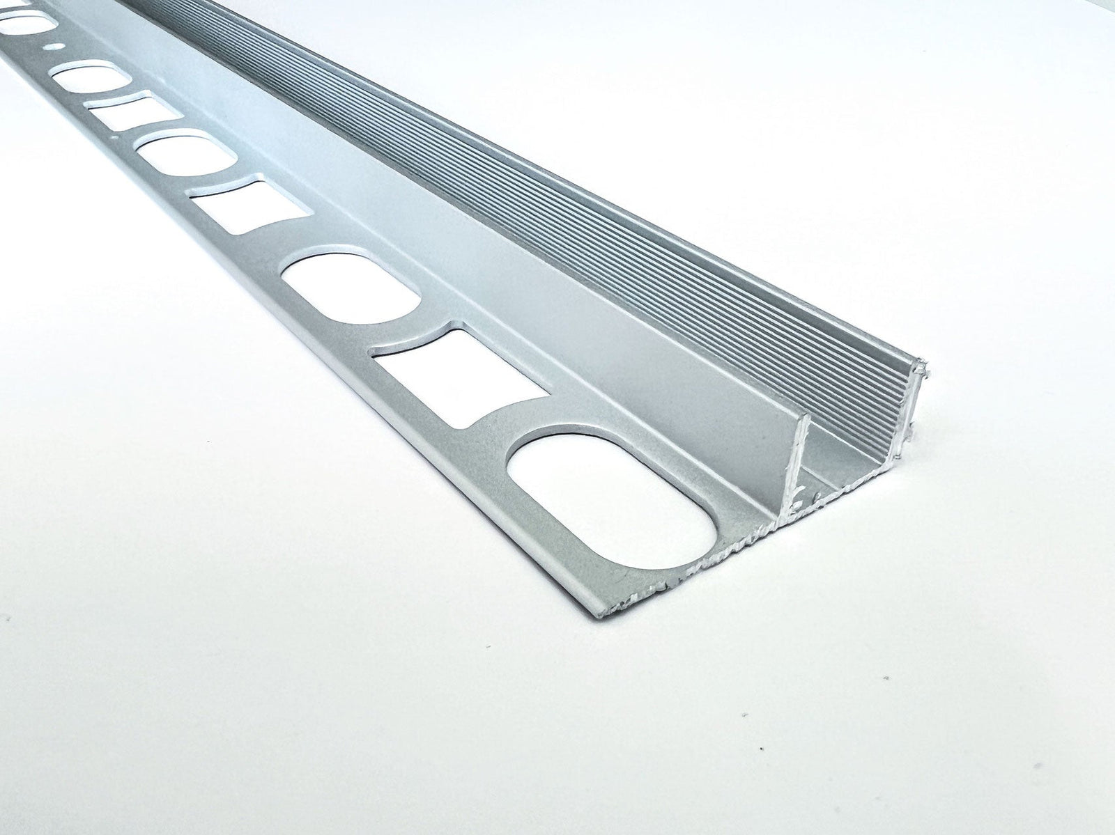 Alu-U-Winkelprofil mit Auflageschenkel für Fliesen – Für 8 oder 10 mm Glas – Typ PP-TGU1214