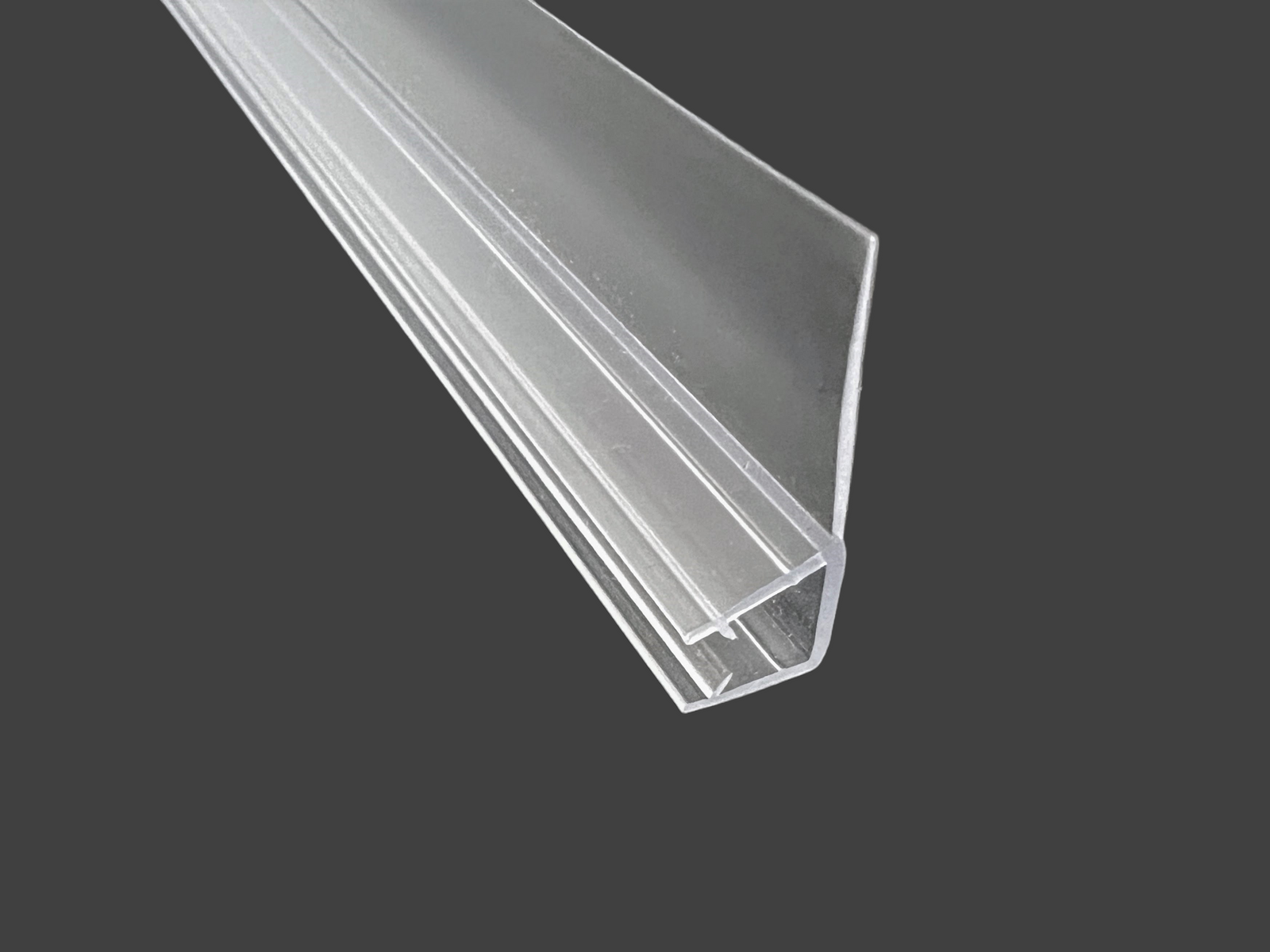 Überlappungsdichtung mit 90°-Lippe – Für 6 oder 8 mm Glas – Art.Nr. 004